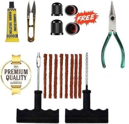 6-in-1 Universal Tubeless Tyre Puncture Repair Kit